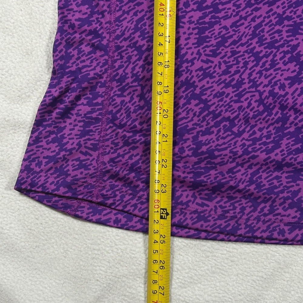 Nike Running Dri-FIT Womens M Purple Digital Camo Short Sleeve Performance Shirt - Picture 6 of 6